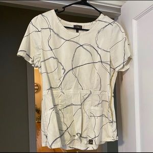 Jaanuu Marble Scrub Top